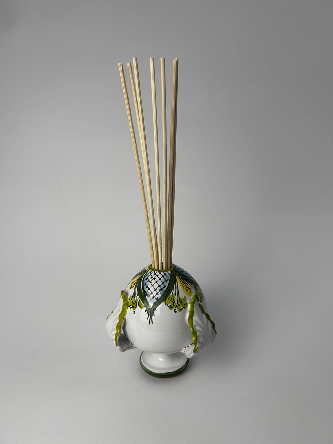 PUMO DIFFUSORE DIPINTO A MANO VERDE - immagine 2