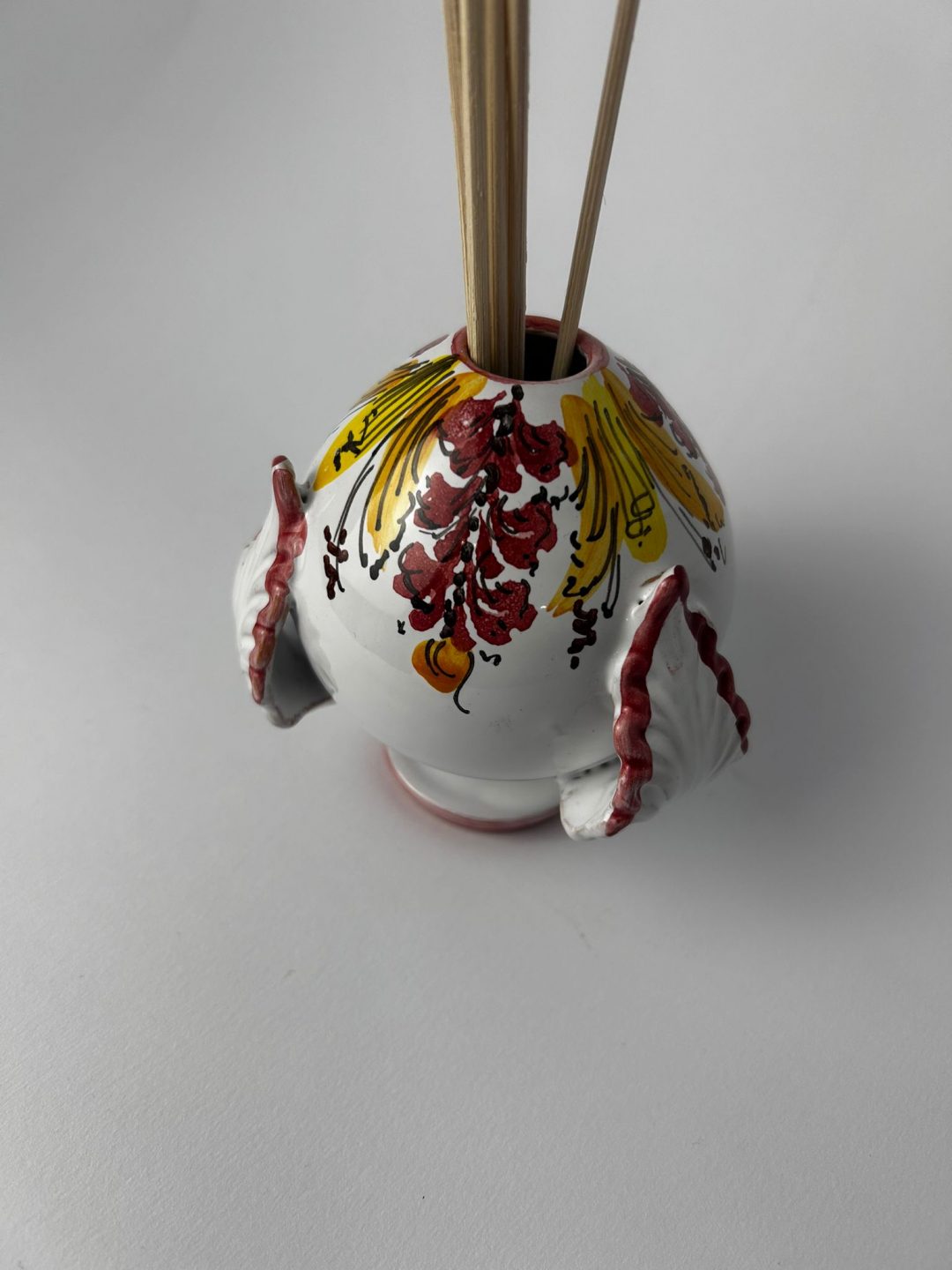 PUMO DIFFUSORE DIPINTO A MANO ROSSO - immagine 2