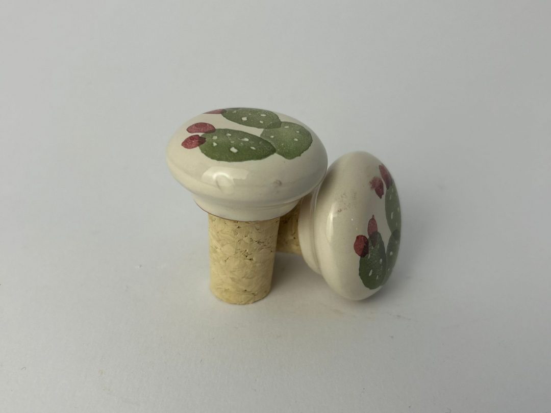 TAPPI PER BOTTIGLIE IN CERAMICA DIPINTI A MANO