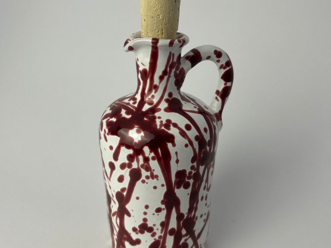 OLIERA IN CERAMICA ROSSO DA 250 ML