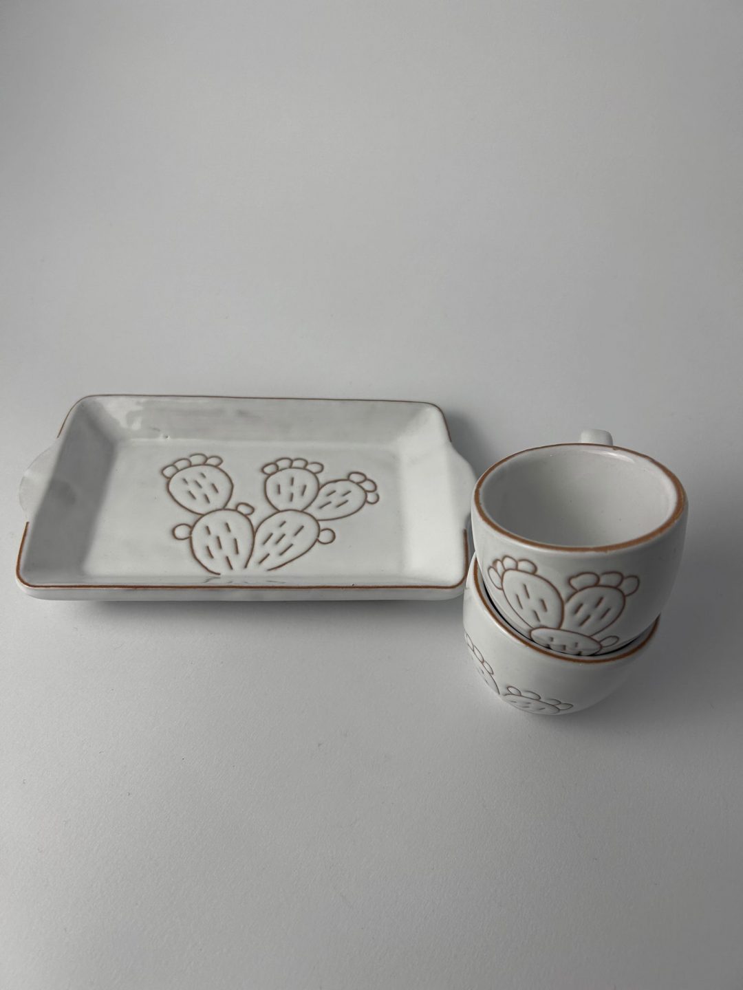 SET DA CAFFE' INCISO A MANO - immagine 2