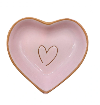 Vassoietto Cuore Glicine in Ceramica