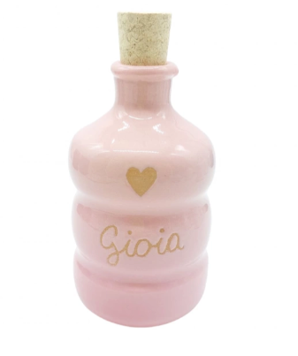 Oliera Bombata Glicine 100 ml con Incisione "Gioia"